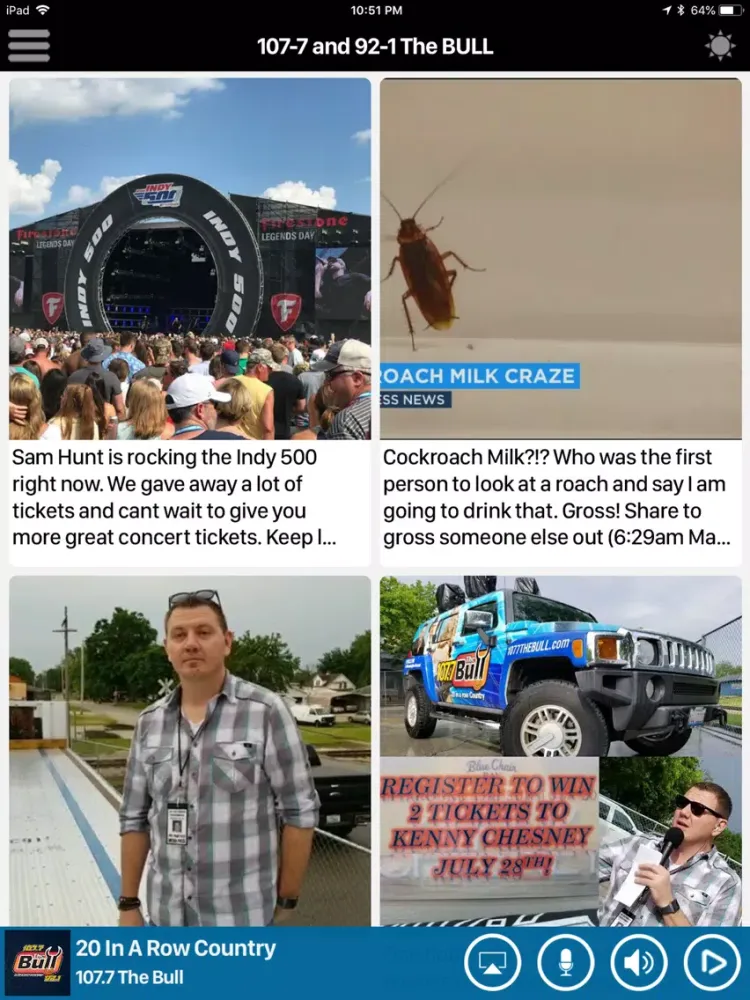 107.7 The Bull iPad  سکرین شاٹس