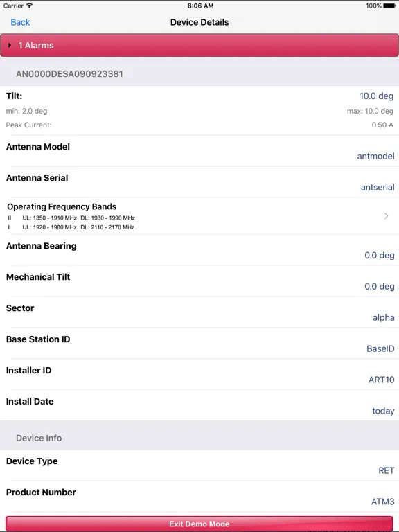 Tangkapan layar RET Master iPad 