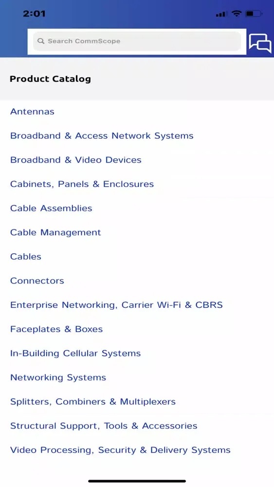 Скриншоты cCatalog by CommScope