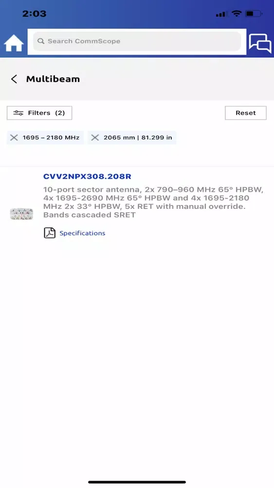 Скриншоты cCatalog by CommScope