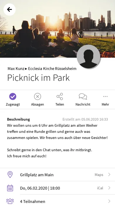 Tangkapan skrin Ecclesia Kirche Rüsselsheim