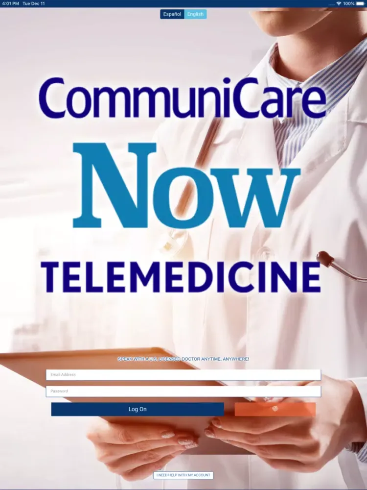 Capturas de pantalla de CommuniCareNow iPad 