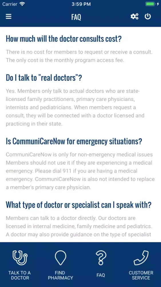 Capturas de pantalla de CommuniCareNow