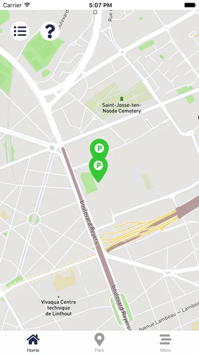 Zrzuty ekranu VRT SmartParking