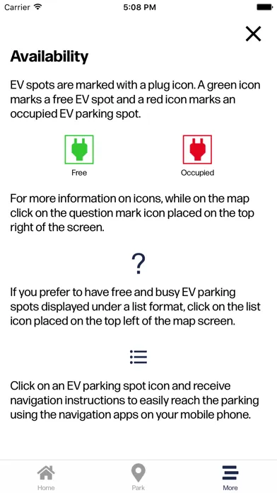 Zrzuty ekranu VRT SmartParking