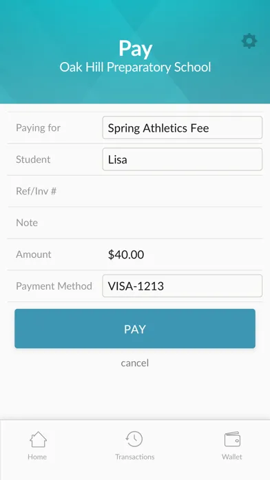 Скриншоты MySchoolWallet