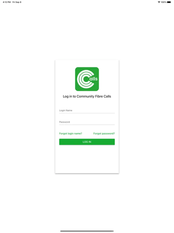 Community Fibre Home Phone iPad  Screenshots