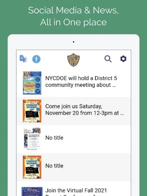 Community School District 5 iPad  Screenshots
