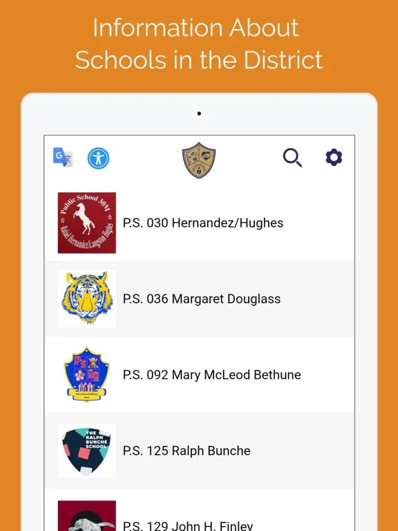 Community School District 5 iPad  Screenshots
