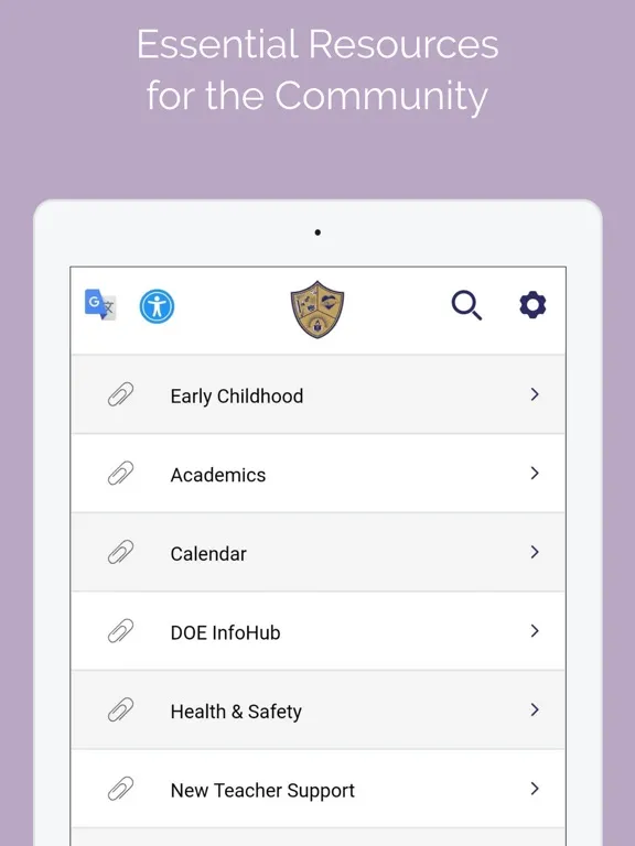 Community School District 5 iPad  Screenshots