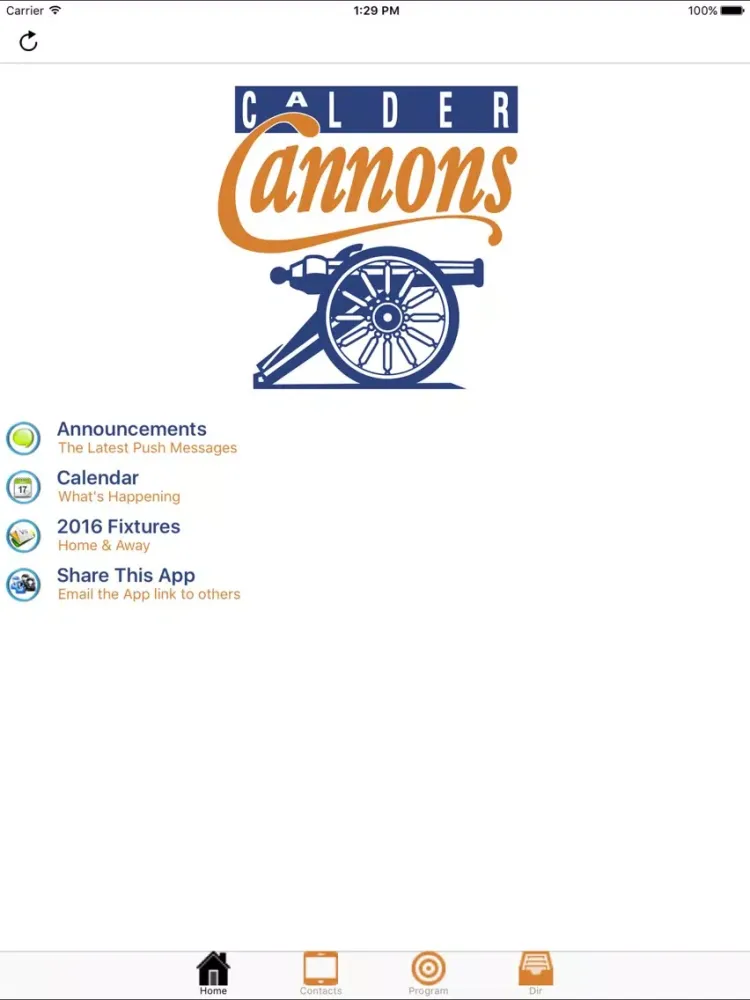 Calder Cannons iPad  スクリーンショット