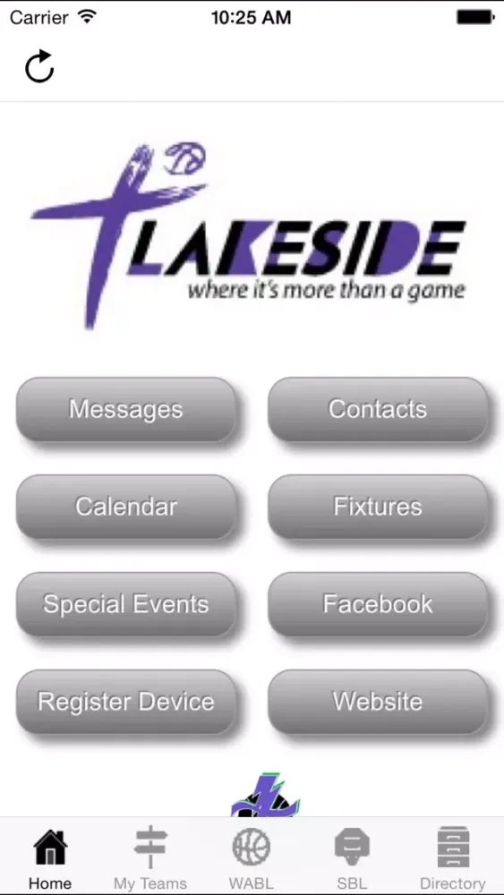 Ảnh chụp màn hình của Lakeside Basketball Assocataion