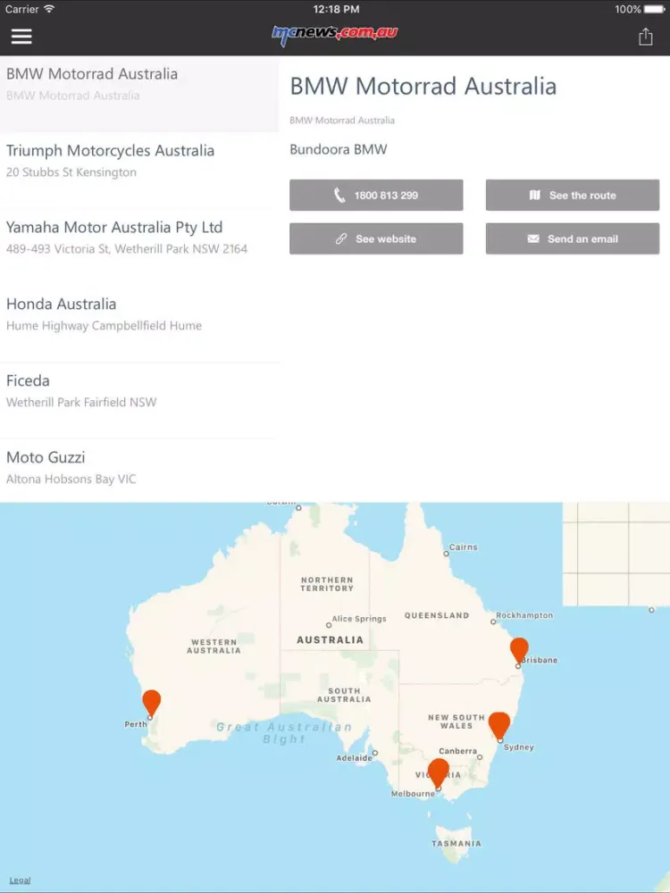 mcnews.com.au iPad  Screenshots