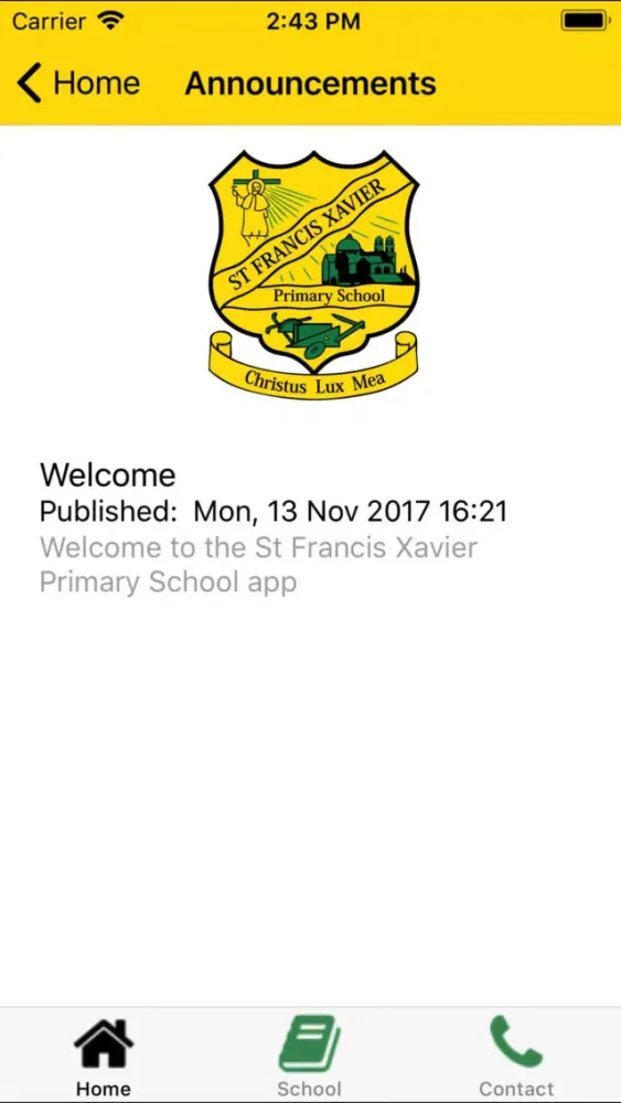 Tangkapan layar St Francis Xavier Primary