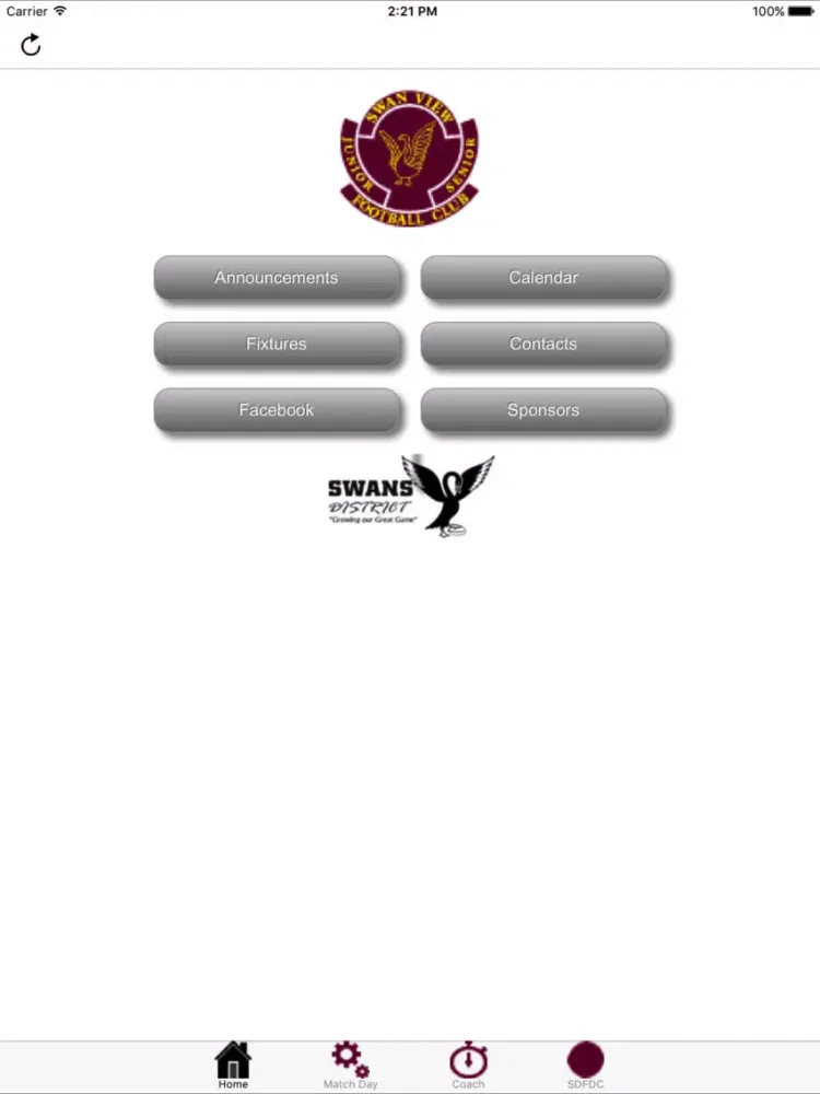 Swan View Football Club iPad  Ekran Görüntüleri