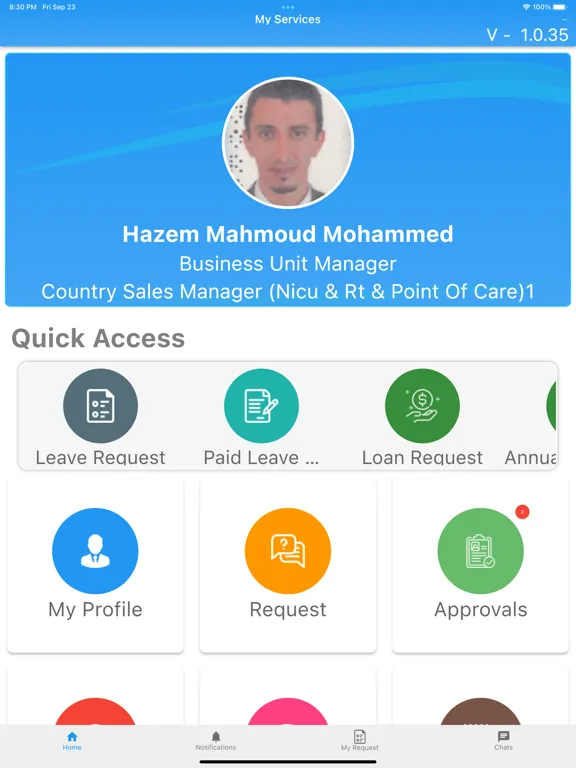 Human HR iPad  سکرین شاٹس