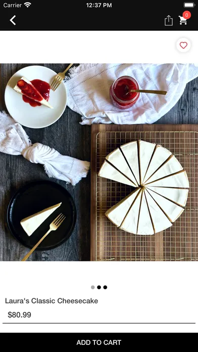 Zrzuty ekranu Laura's Cheesecake