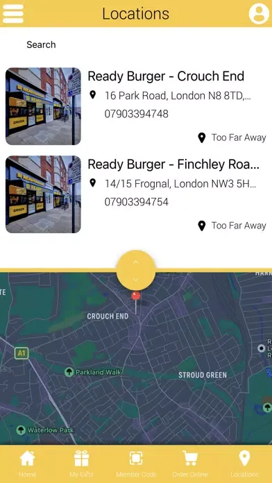 Capturas de tela do Ready Burger
