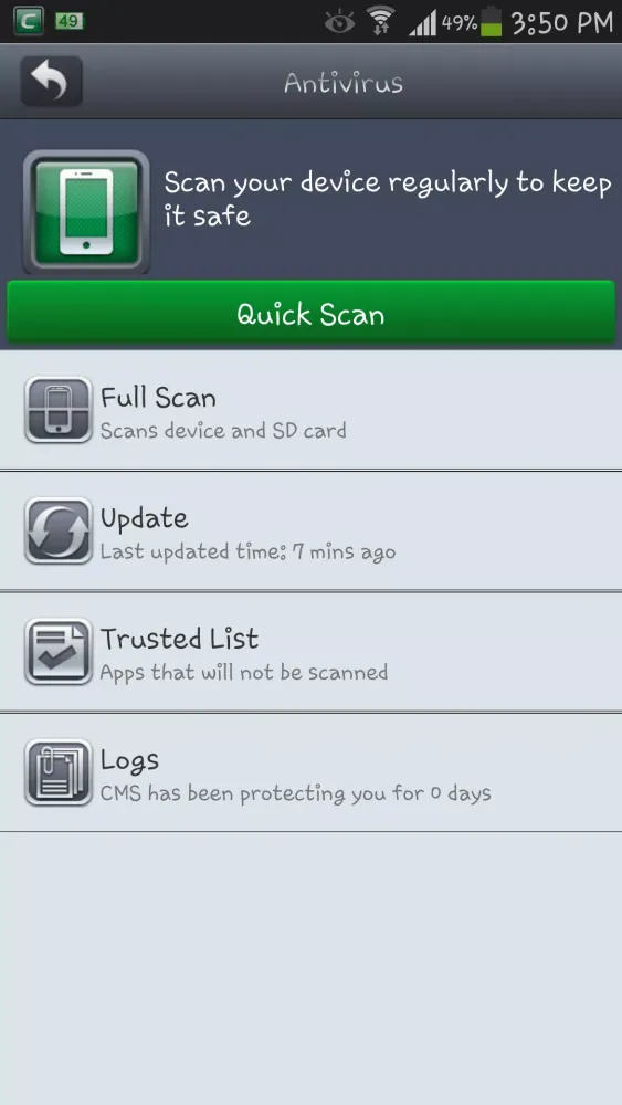 Comodo Mobile Security Screenshots