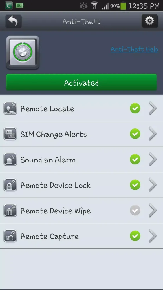 Comodo Mobile Security Screenshots