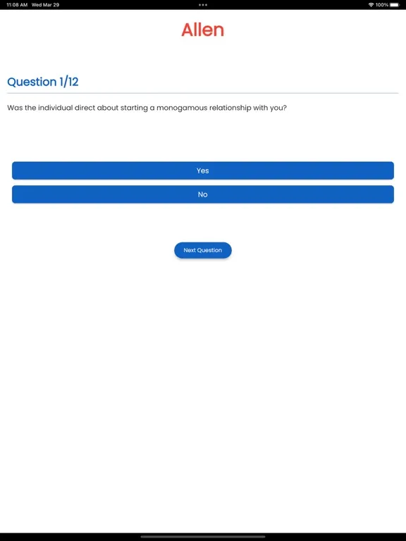 Compare Your Exes iPad  سکرین شاٹس