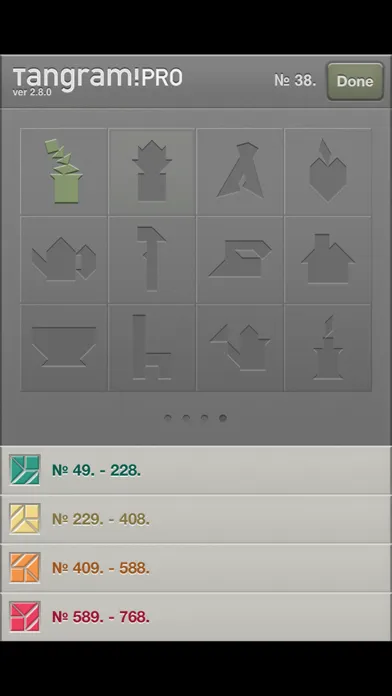 Capturas de pantalla de tangram!