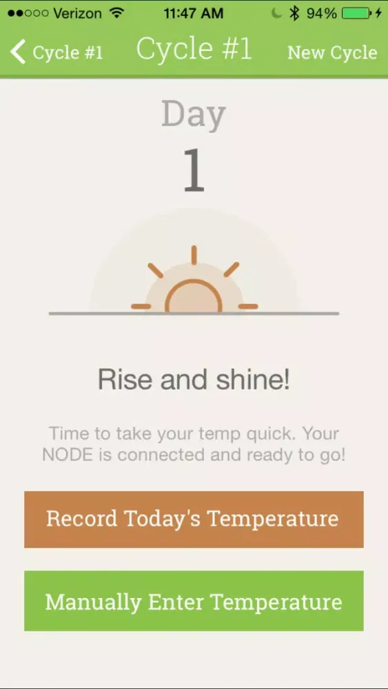 Screenshot di TherMOMeter: BBT Tracking Made Simple