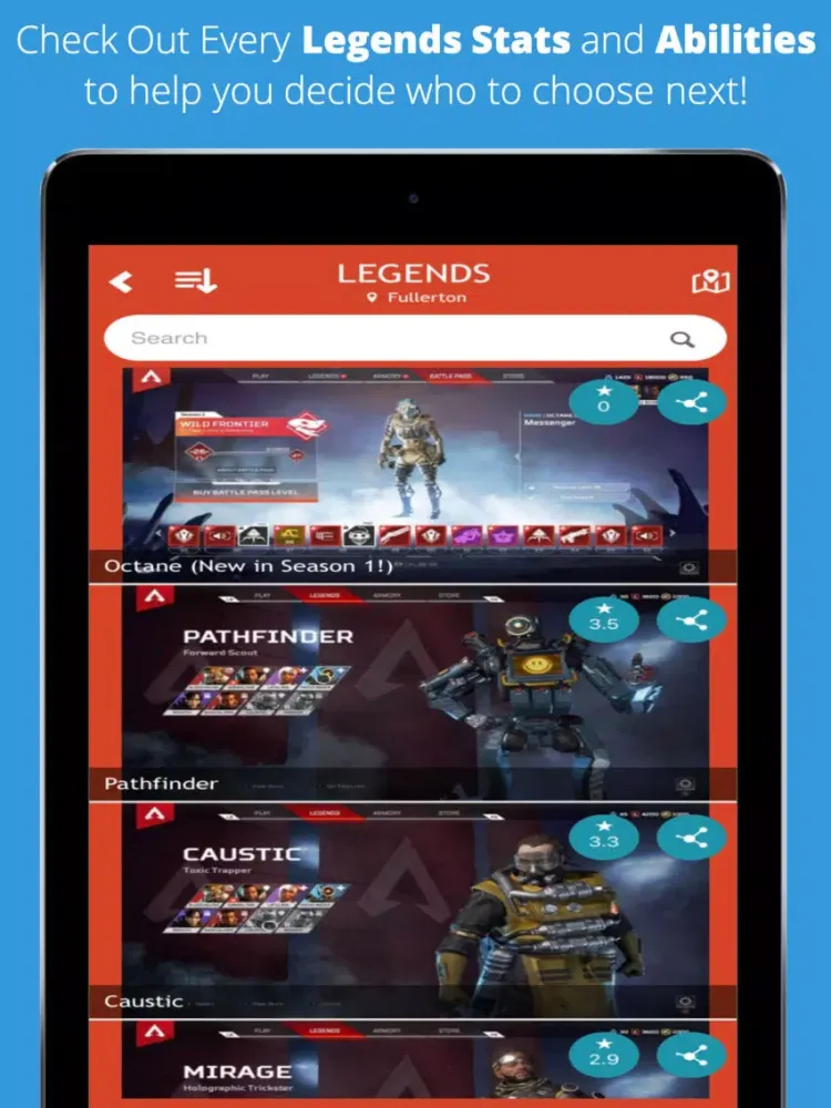 Captures d'écran de Companion for APEX LEGENDS! iPad 