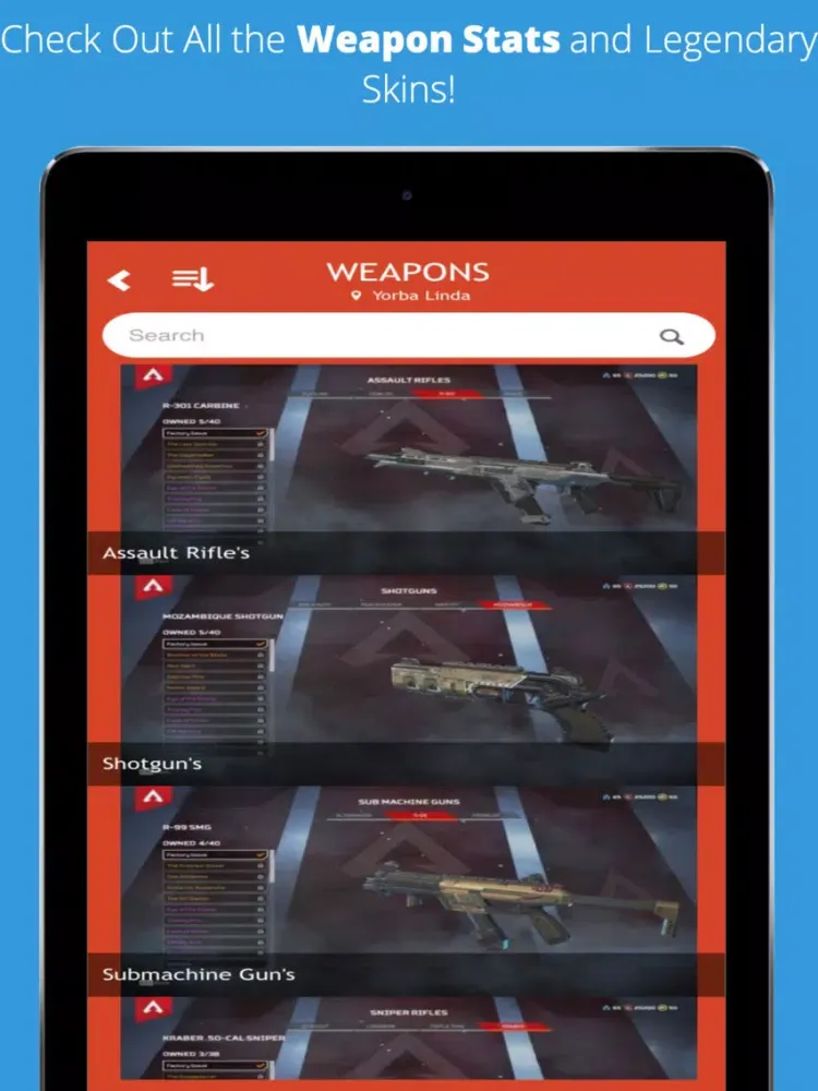 Captures d'écran de Companion for APEX LEGENDS! iPad 