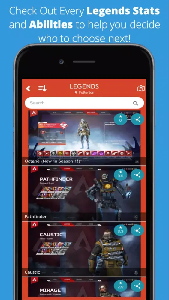 Captures d'écran de Companion for APEX LEGENDS!