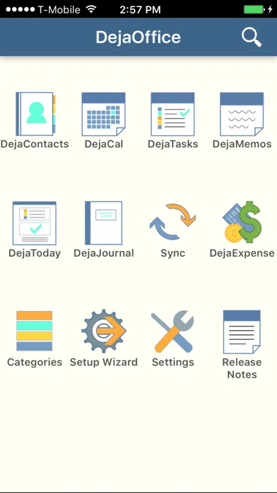 Capturas de tela do DejaOffice CRM with PC Sync
