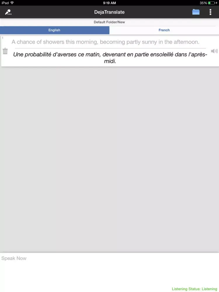 صور DejaTranslate – Speak, Hear, Read, Write any language instantly iPad 