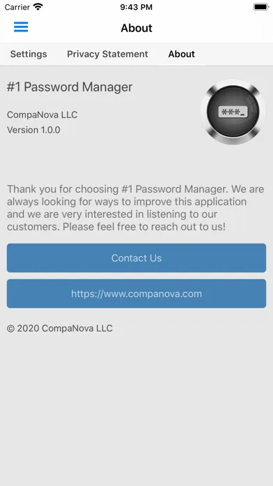 Capturas de tela do #1 Password Manager