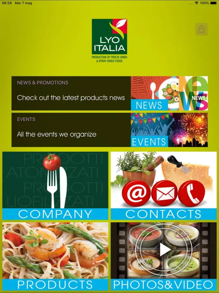 Tangkapan skrin LYO ITALIA iPad 