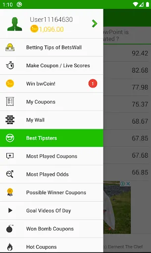 Скриншоты BetsWall Football Betting Tips