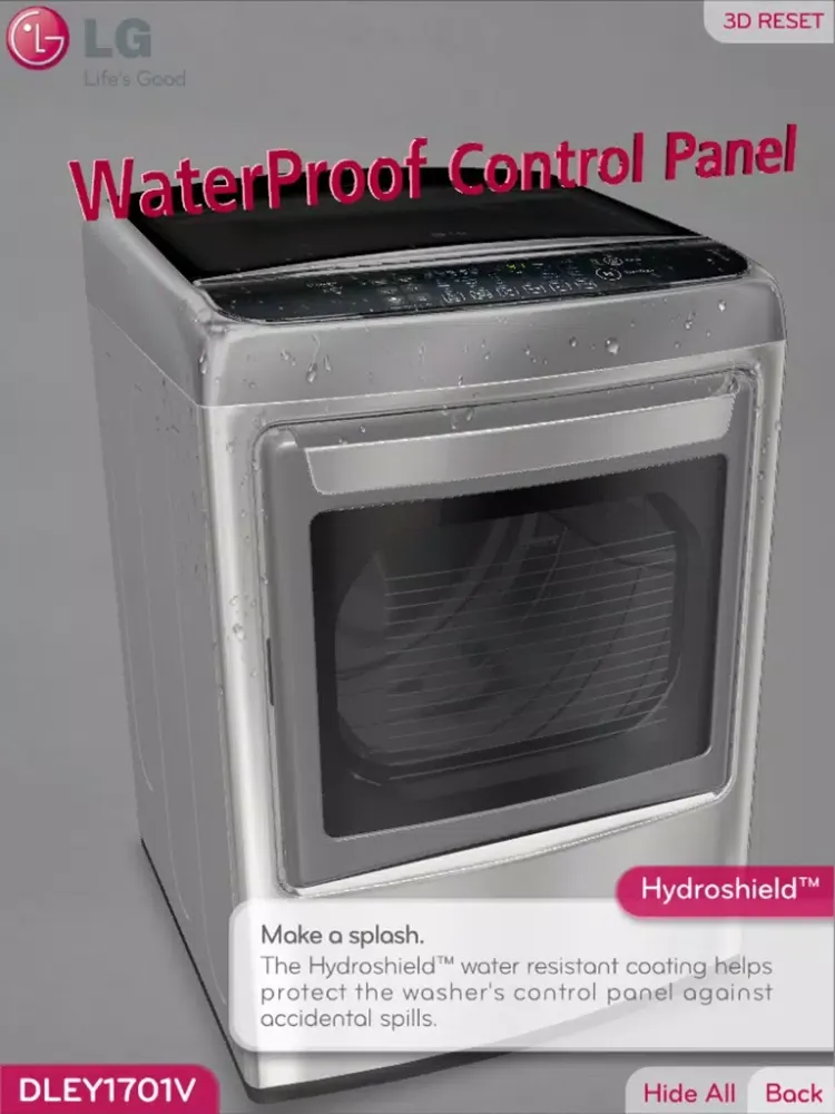 LG WASHER 3D (FRONT) (US, EN) iPad 应用截图