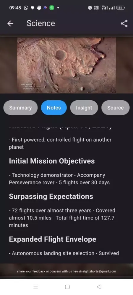 News Insight Screenshots