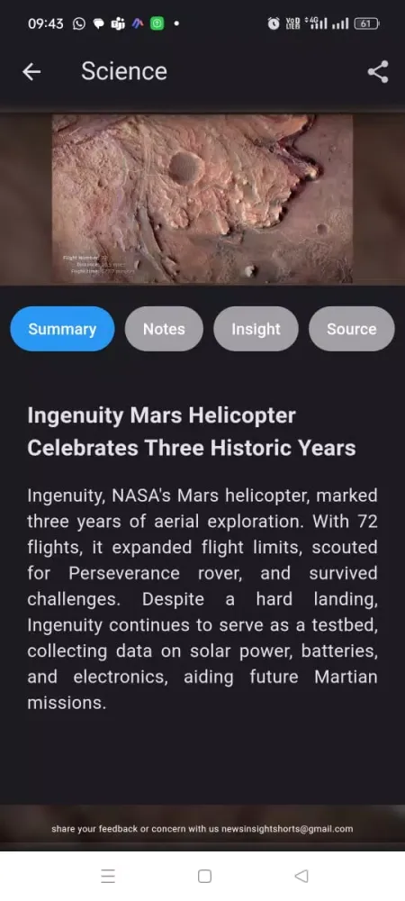 News Insight Screenshots