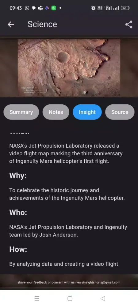News Insight Screenshots
