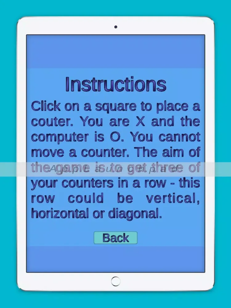 Noughts & Crosses (by James L) iPad  スクリーンショット