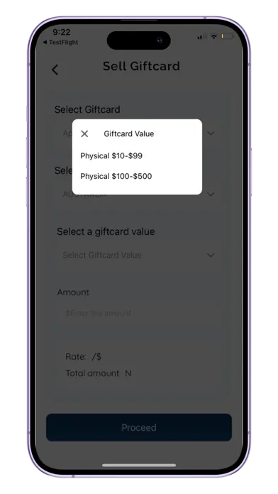 Presto: Sell Giftcards Screenshots