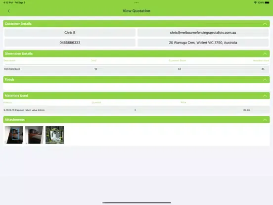 Stringline Fence Installer iPad  スクリーンショット