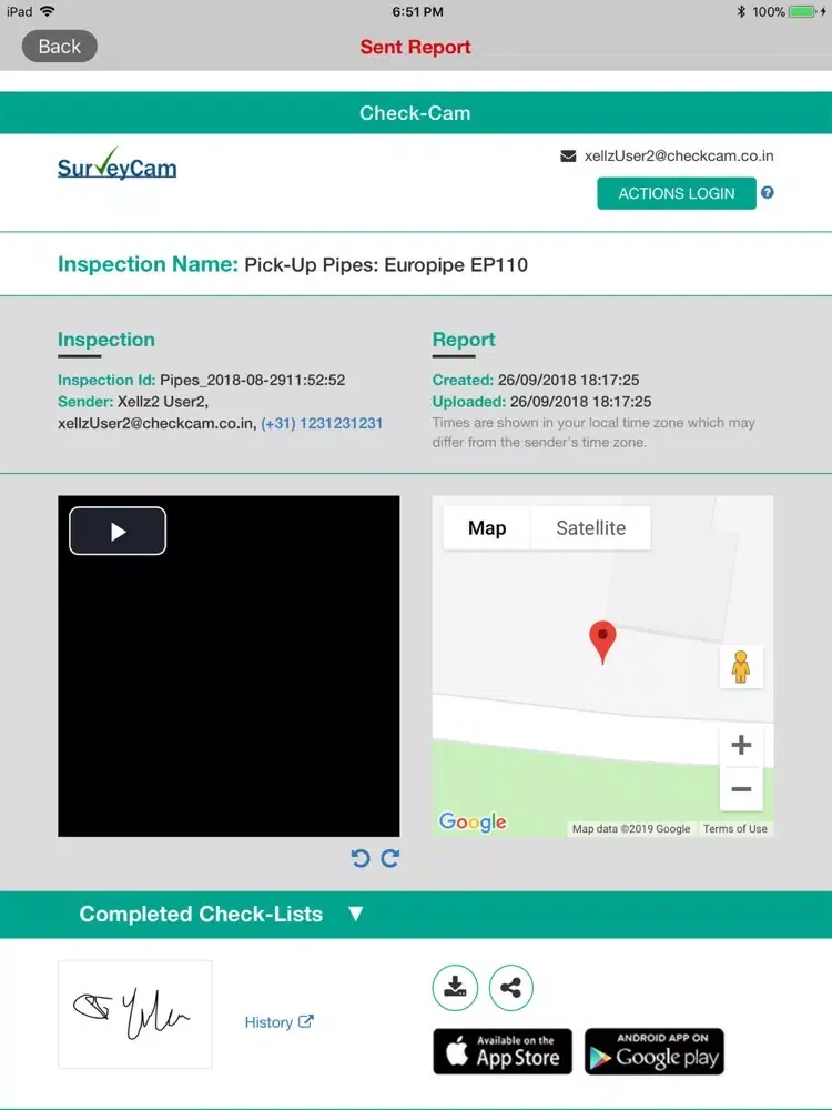 SurveyCam iPad 应用截图