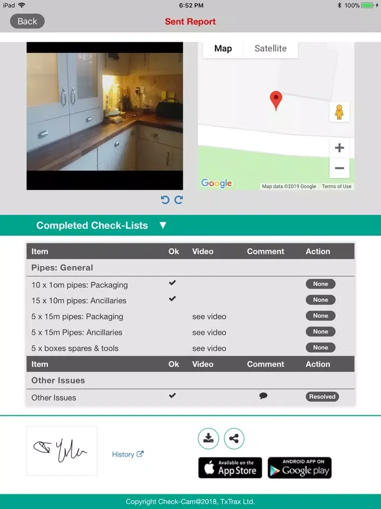 SurveyCam iPad 应用截图