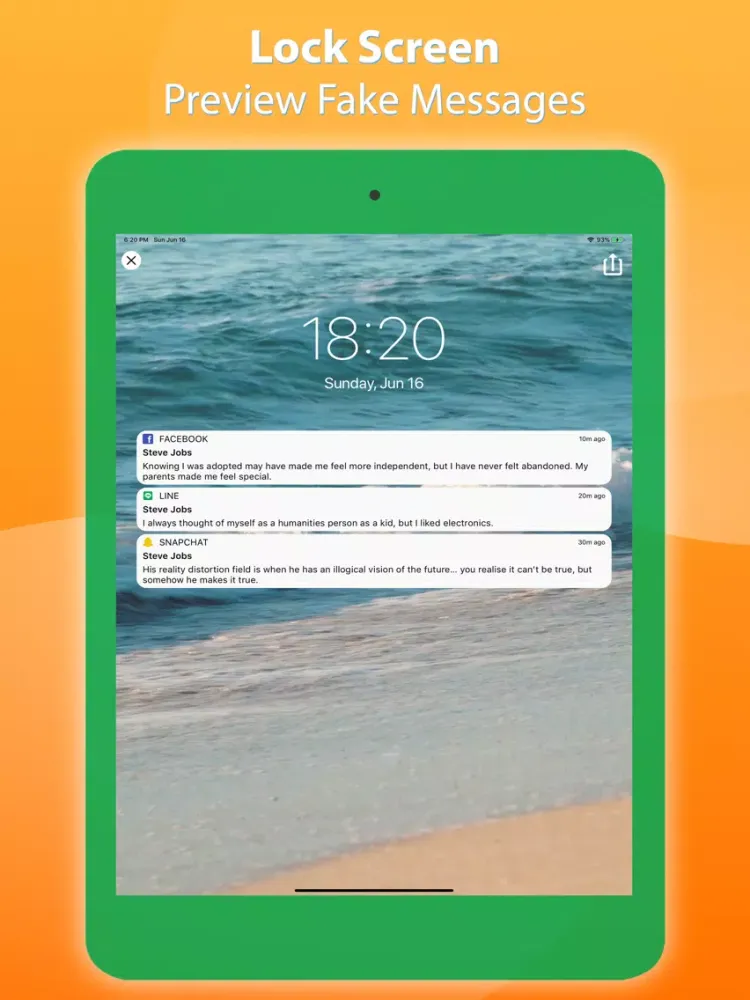 Fake Text Message - Fake SMS iPad  Screenshots