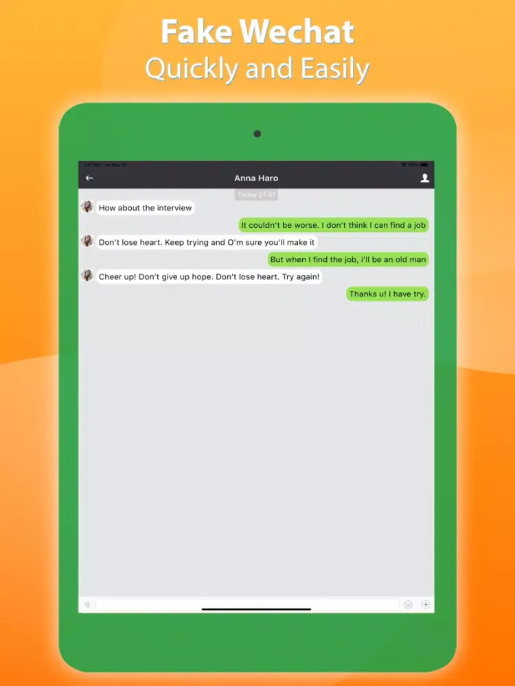 Fake Text Message - Fake SMS iPad  Screenshots