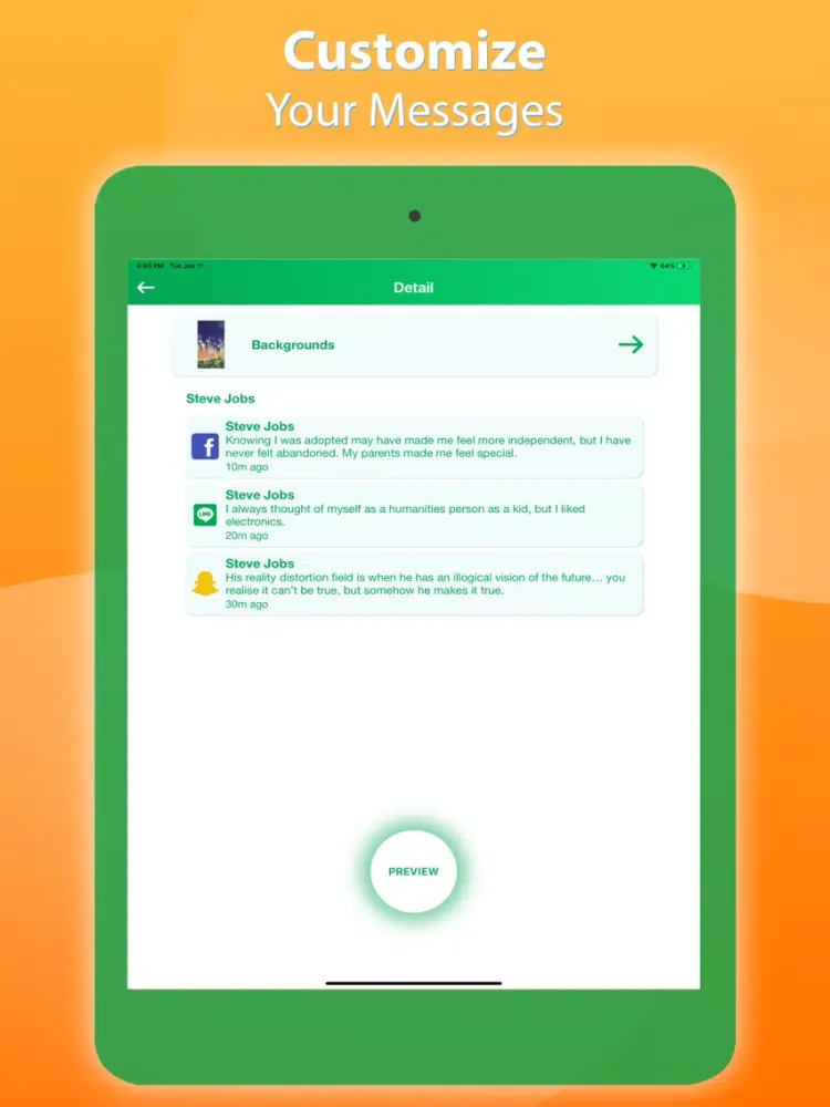 Fake Text Message - Fake SMS iPad  Screenshots