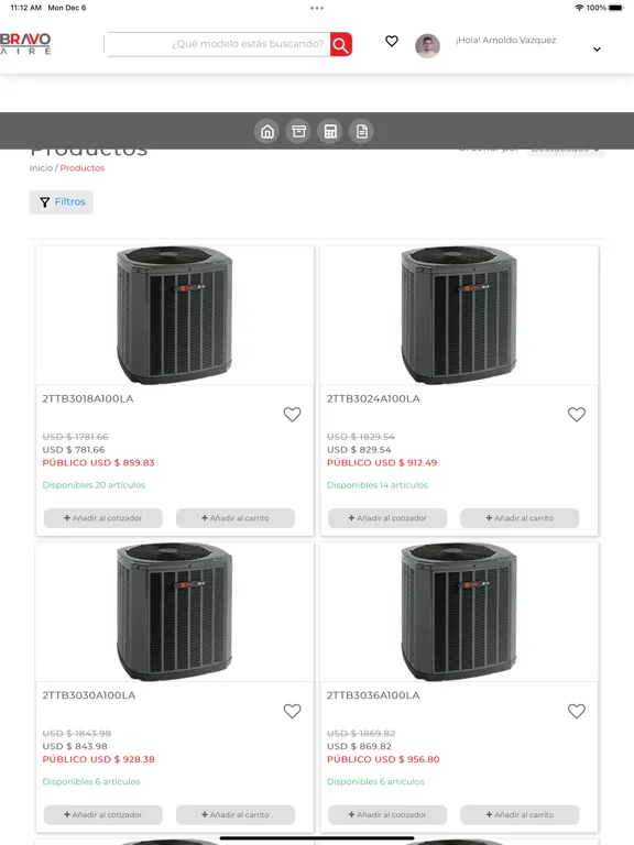 Tangkapan skrin MiHVAC iPad 