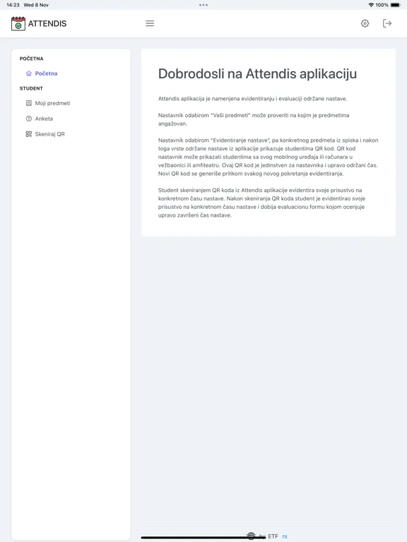 Captures d'écran de Attendis BGMED iPad 