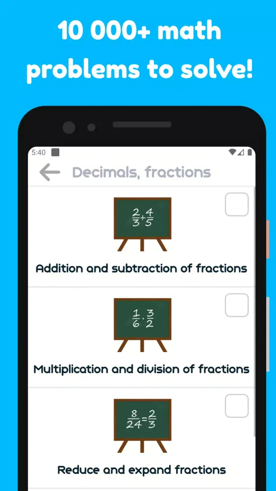 1st - 12th Grade Math Problems Screenshots